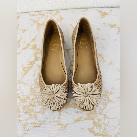 Jack Rogers Shoes - JACK ROGERS Women’s Tan Leather Shoes